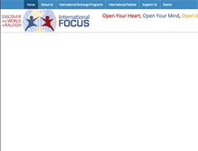 Tablet Screenshot of internationalfocusnc.org